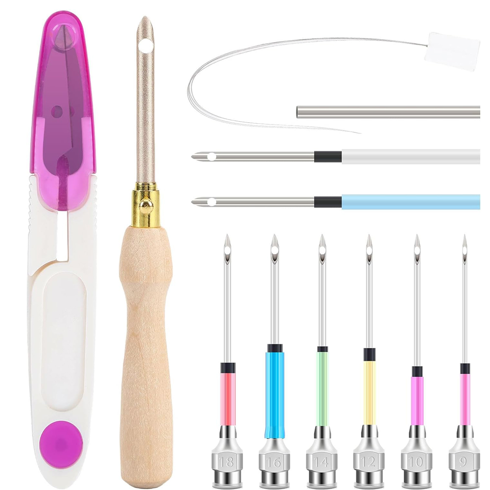 Punch Needle Kit - 조정 가능한 펀치 바늘 자수 키트,