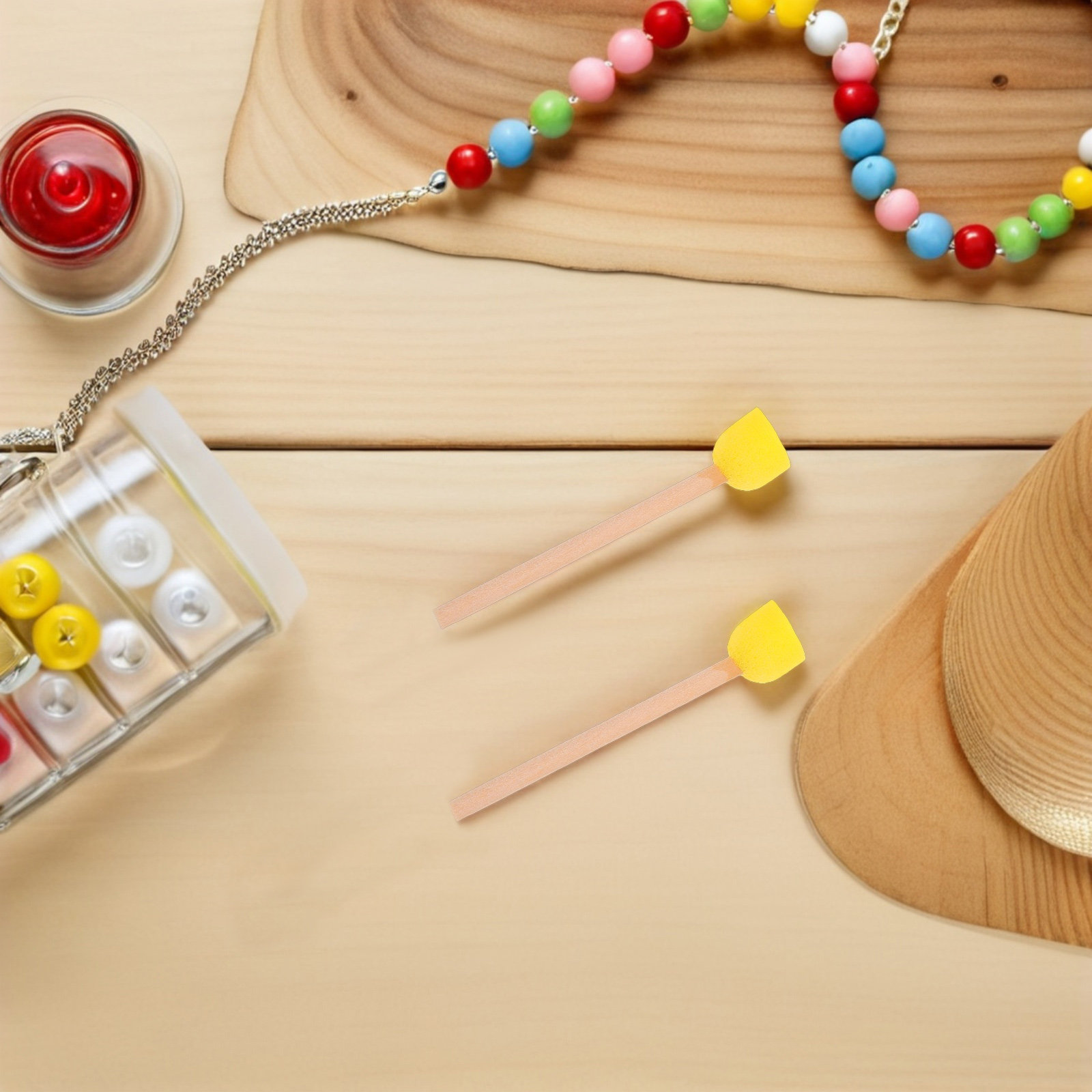 Art Craft For Preschool - 80개 도구 세트 원형 스펀지 브러시