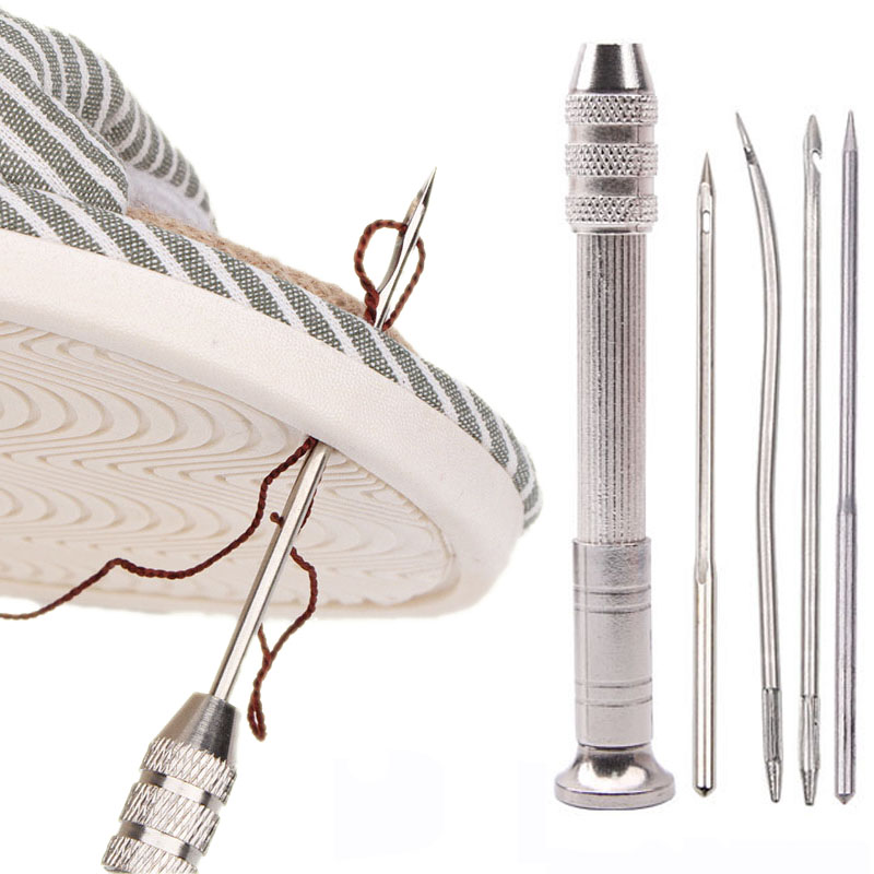 Punch Needle Kit - 가죽 바느질 송곳 세트 교체 가능한