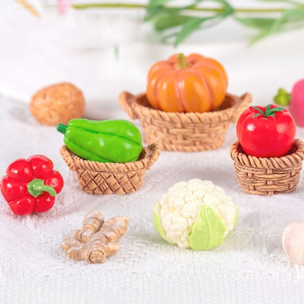Art Craft Vegetables - 귀여운 야채 인형 미니어처 송진 공예,