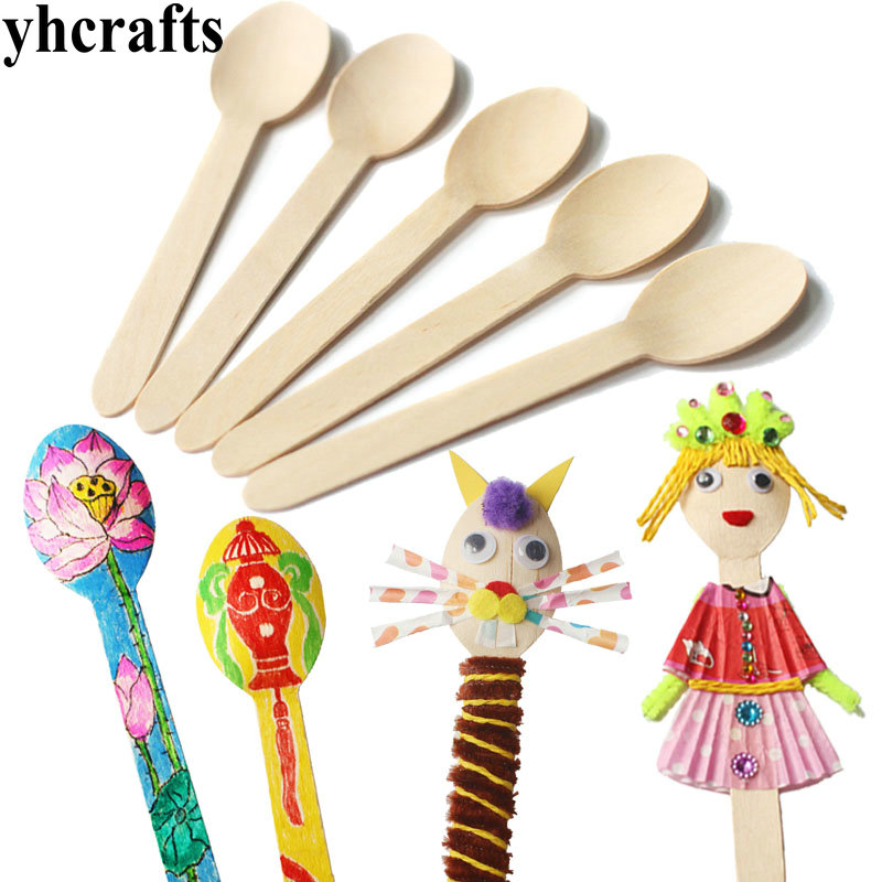 Art Craft Kindergarten - 20PCS/LOT.Wood 숟가락 예술과 공예. 조기 학습