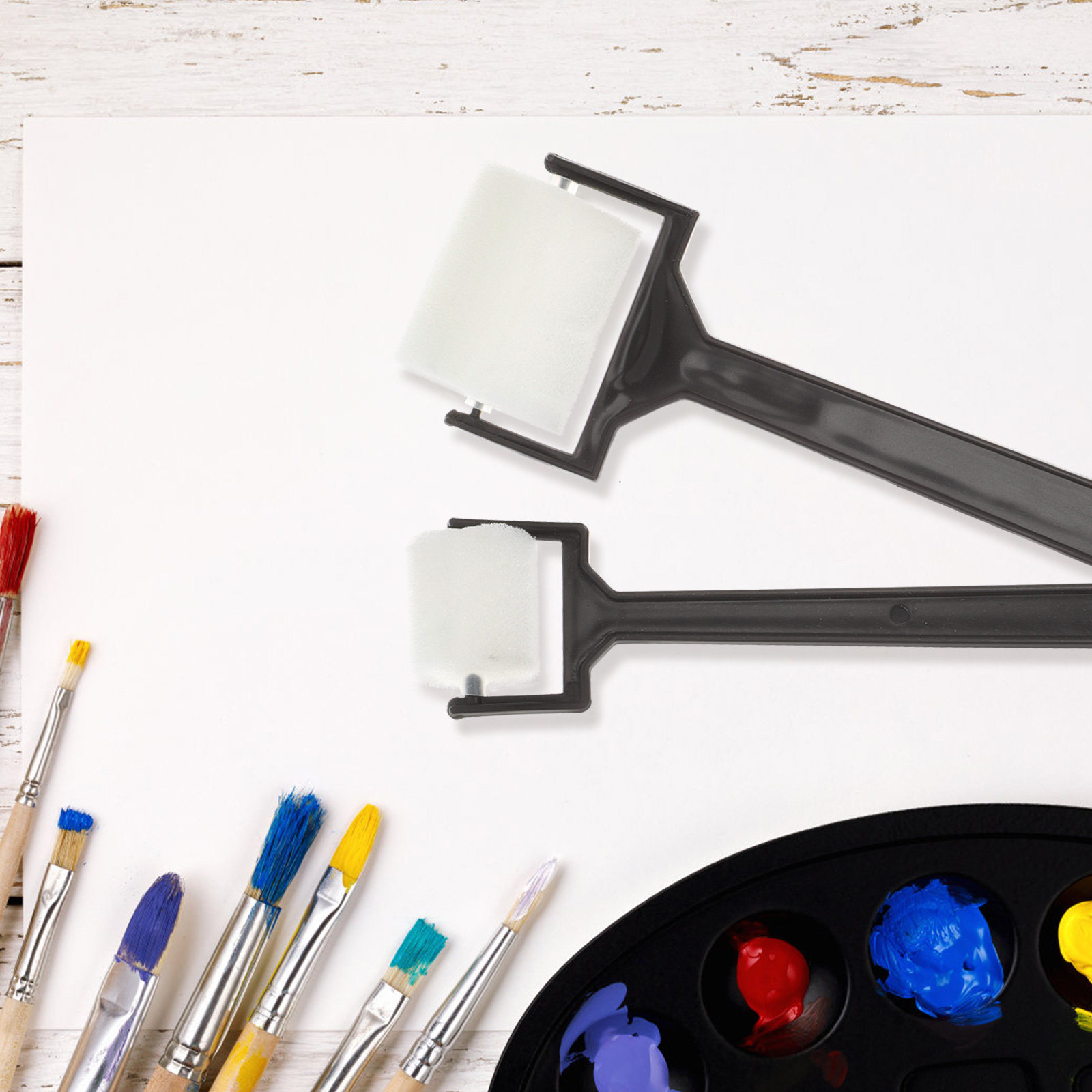 Art Craft For Preschool - 15Pcs 아트 페인팅 스폰지 브러쉬 세트