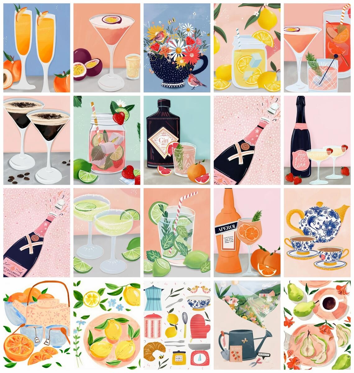 Art Craft Kitchen - 성인용 주방 풍경 그림, 캔버스에 색칠하기,