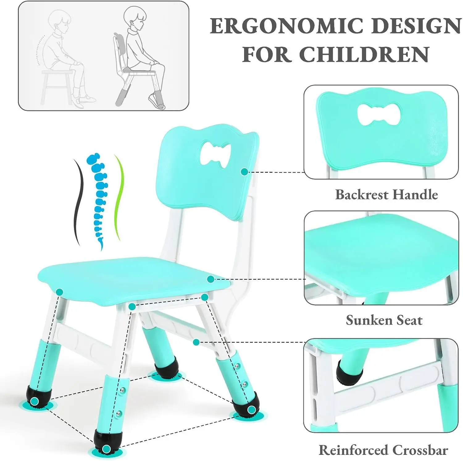 Kids Table and 6 Chairs Set, H - Art Craft For Preschool 리뷰 및 가격