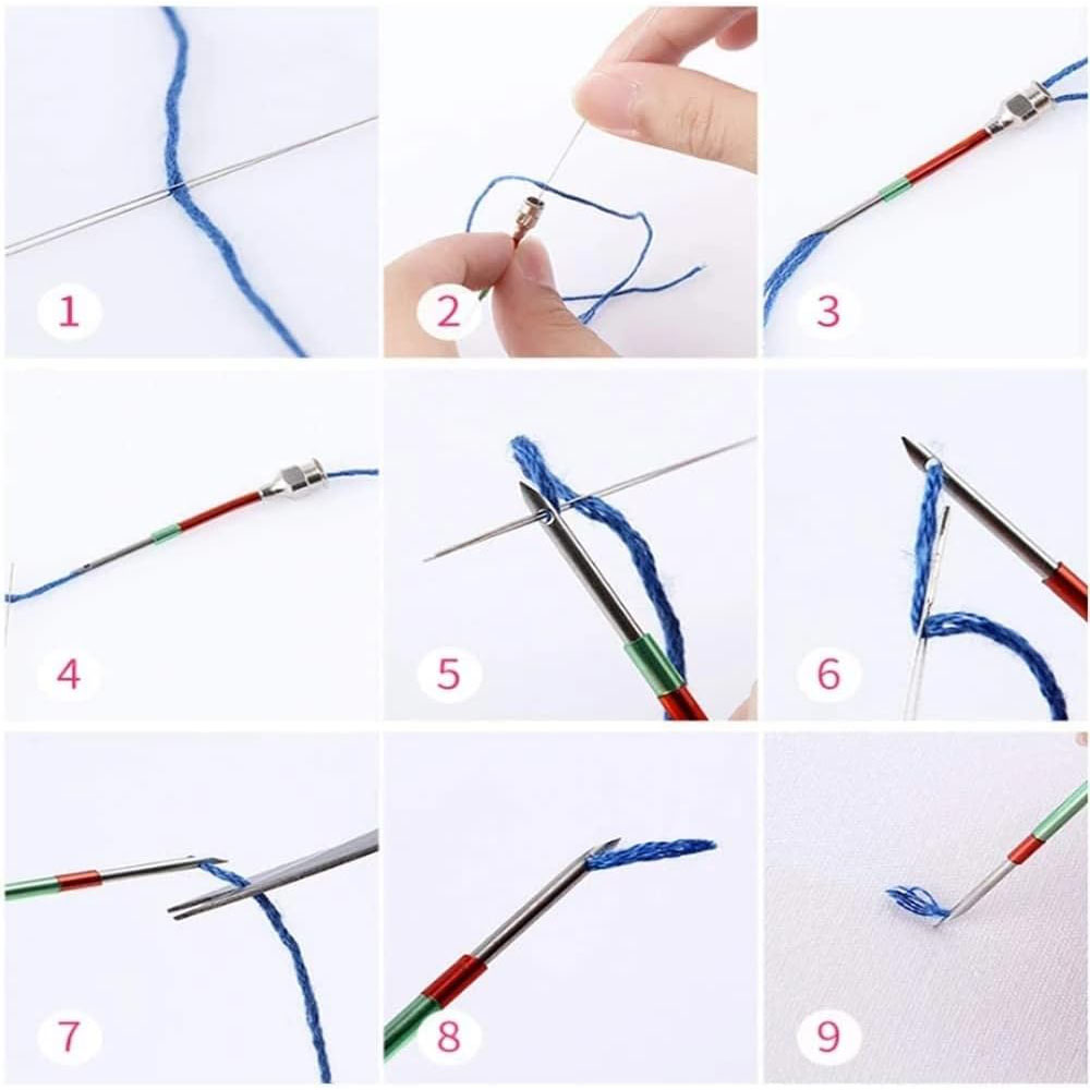 1세트 펀치 니들 도구 키트 자수 크로스 스티치 뜨개질 - Punch Needle Kit 리뷰 및 가격