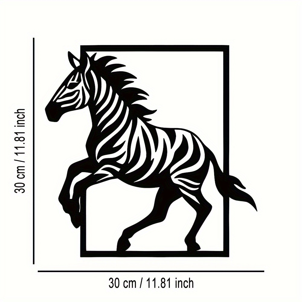CIFBUY 금속 벽 장식 우아한 3D 달리는 얼룩말  - Art Craft Zebra 리뷰 및 가격