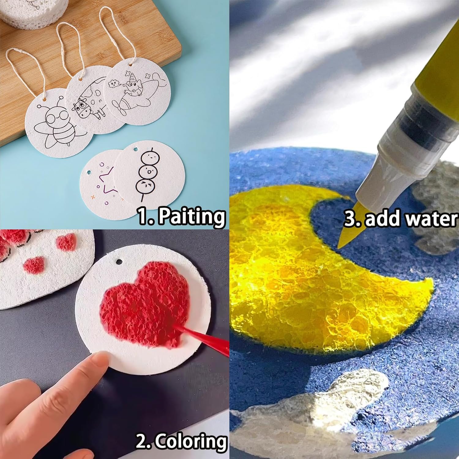 3D 퍼피 폼 텍스처 페인팅 종이 세트 (어린이 DIY - Art Craft Toys 리뷰 및 가격