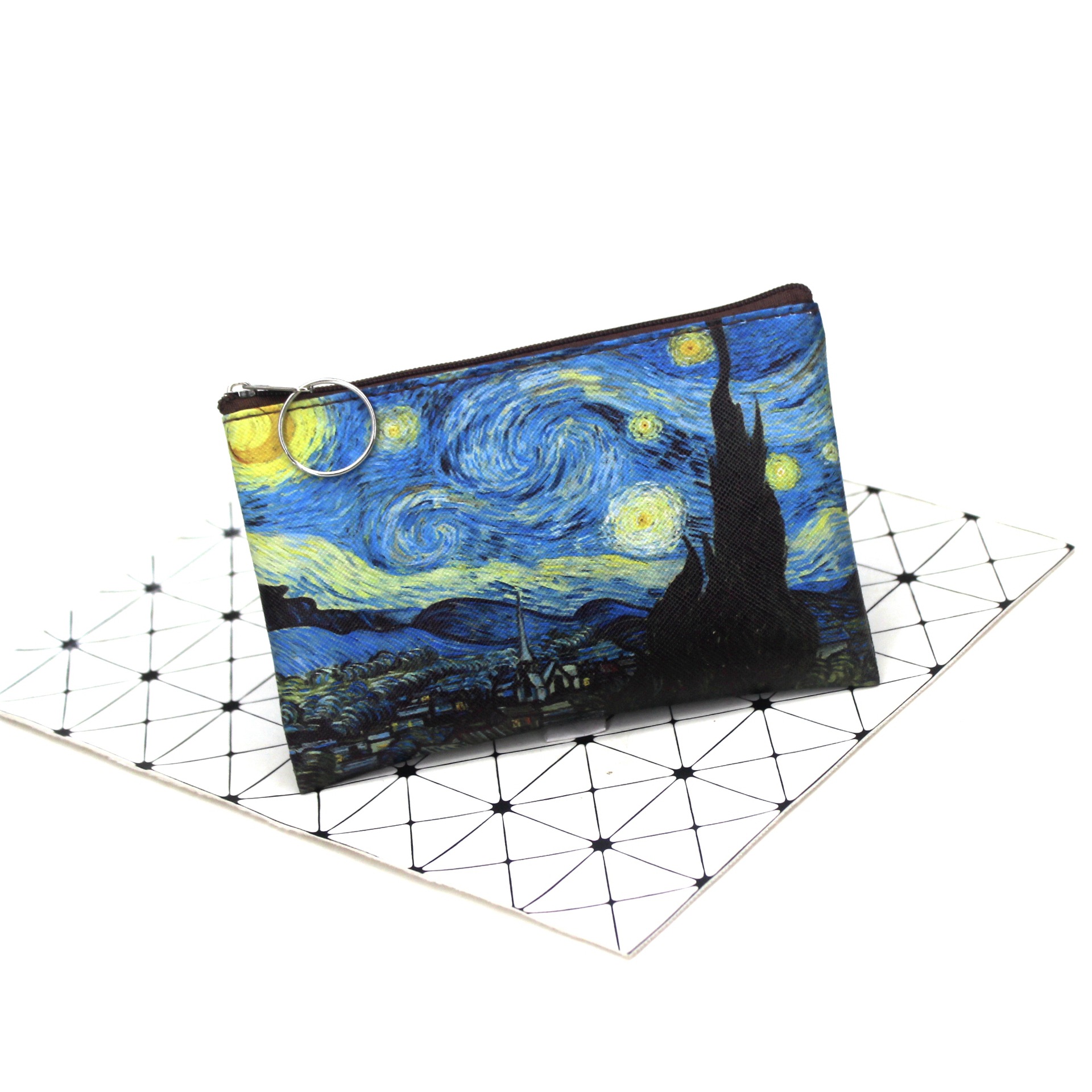 여성용 빈티지 유화 캔버스 화장품 가방, 반 고흐 아트 - Art Portfolio Bag 리뷰 및 가격