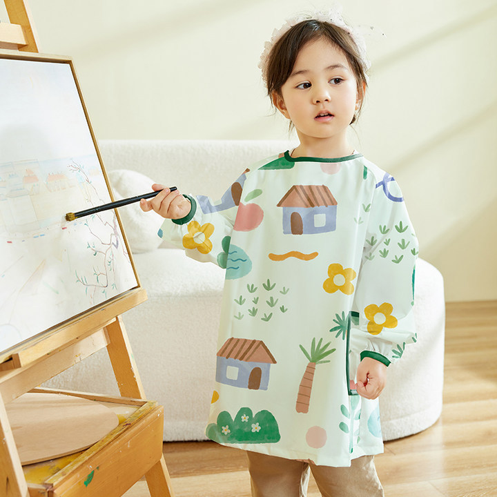 어린이 방수 미술 커버 셔츠 긴 소매 페인팅 앞치마 유 - Art Craft For Preschool 리뷰 및 가격