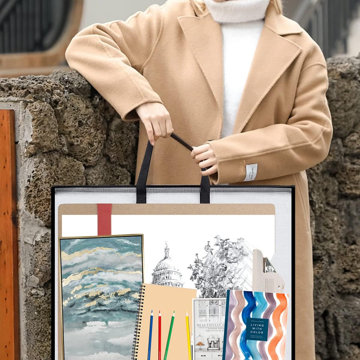 19x25 인치 아트 포트폴리오 케이스, 아트워크용 포 - Art Portfolio Bag 리뷰 및 가격