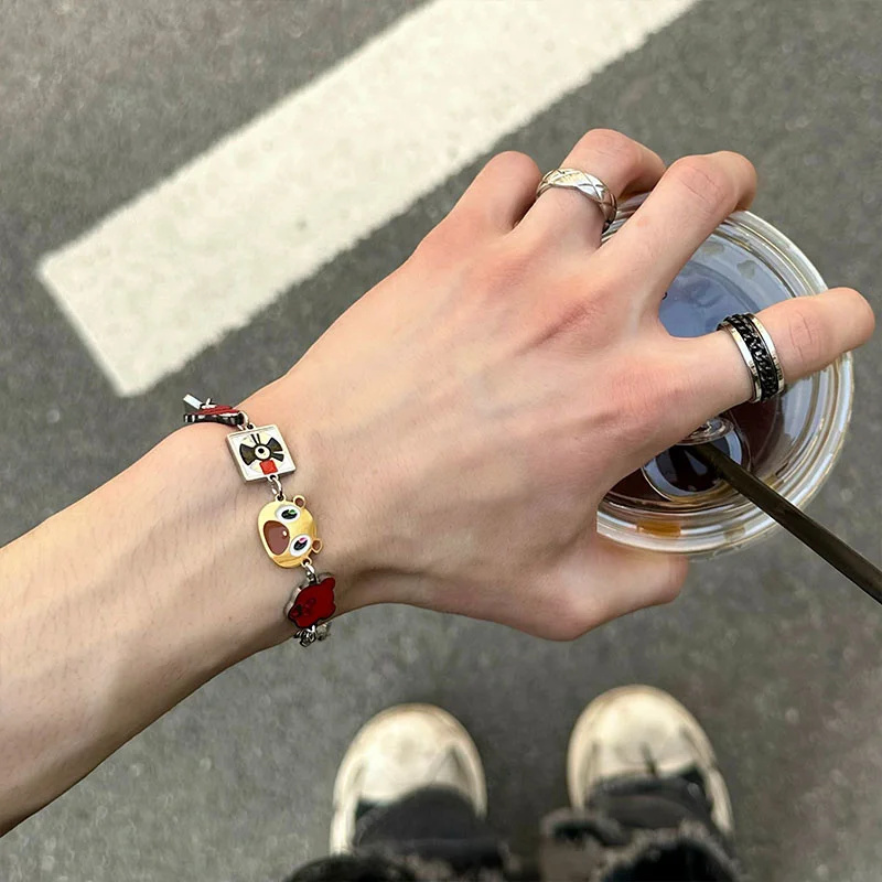 아트 앨범 팔찌 귀여운 카니잉 드롭아웃 베어 빈티지 힙 - Art Craft Movement 리뷰 및 가격