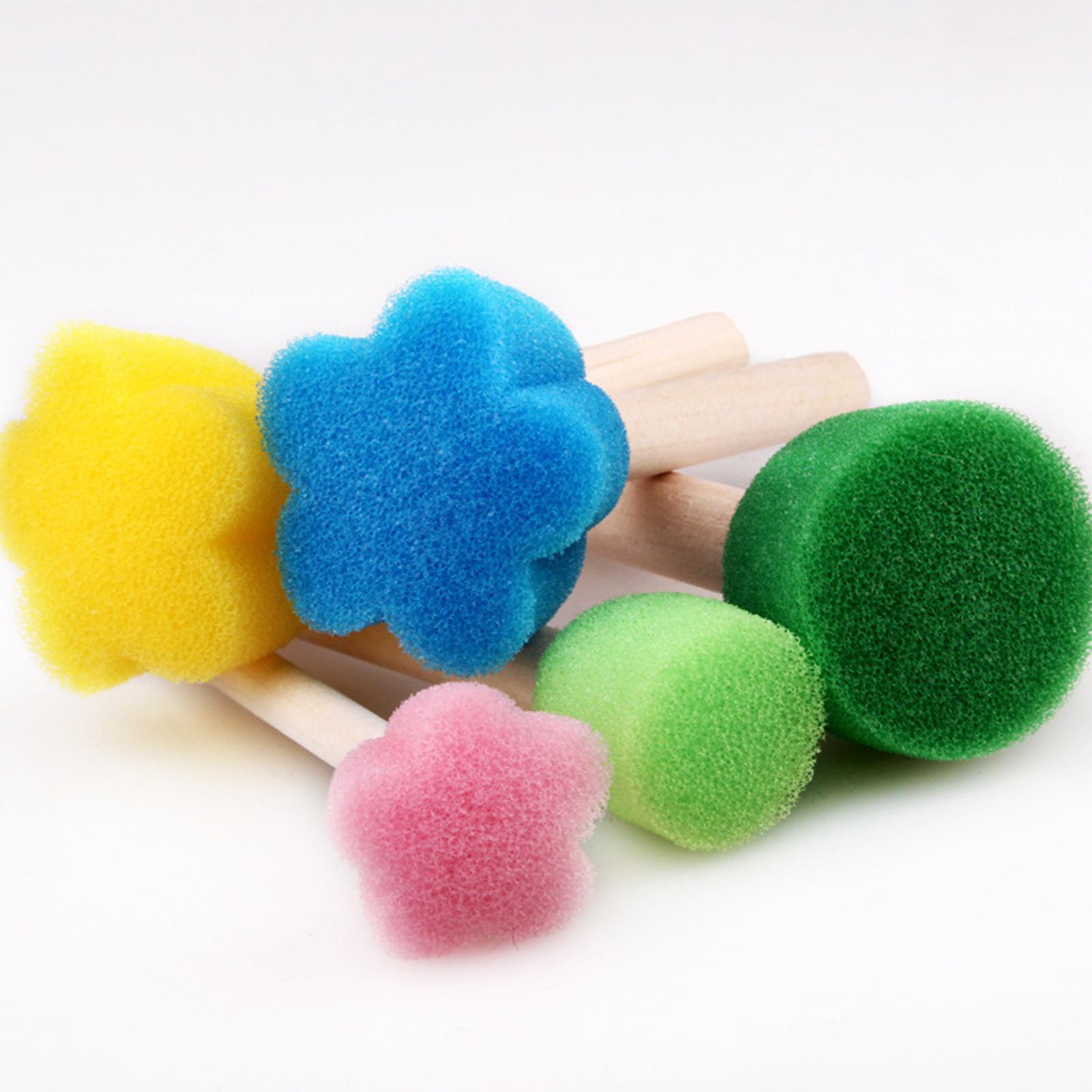 5개 재사용 가능한 어린이 페인트 스펀지, 쉽게 잡을  - Art Craft For Preschool 리뷰 및 가격