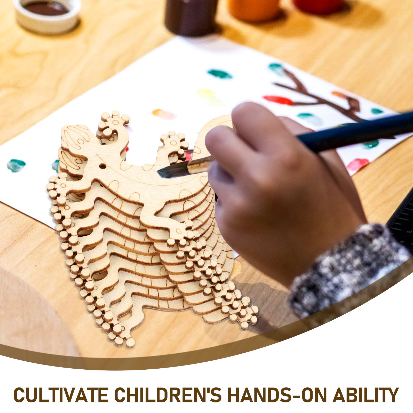 20개 나무 곤충 모형 DIY 미완성 공예 펜던트 -  - Art Craft Kindergarten 리뷰 및 가격