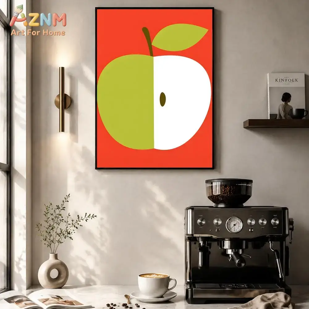 AZNM 귀여운 빨간 사과 만화 과일 일러스트레이션 프 - Art Craft Kitchen 리뷰 및 가격