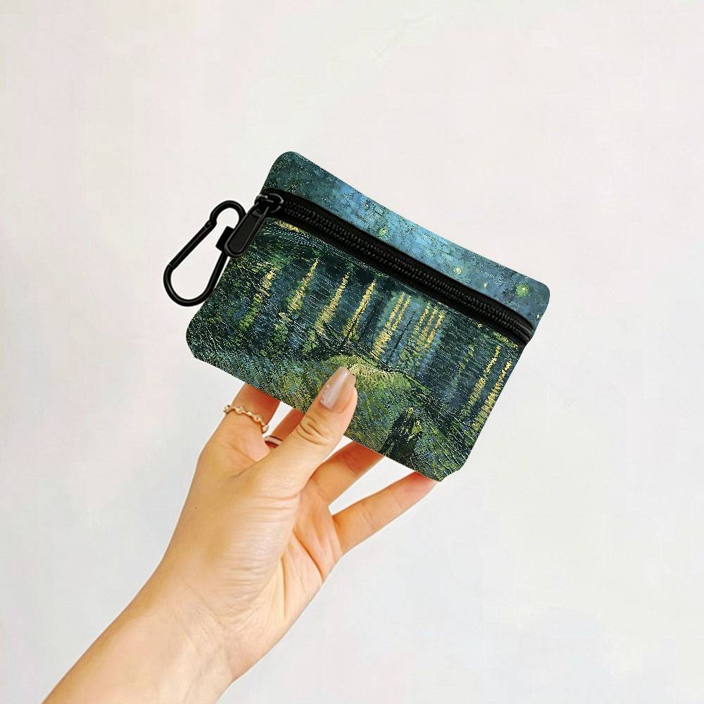 반 고흐 유화 미니 걸이형 옥스포드 천 동전 지갑 내구 - Art Portfolio Bag 리뷰 및 가격