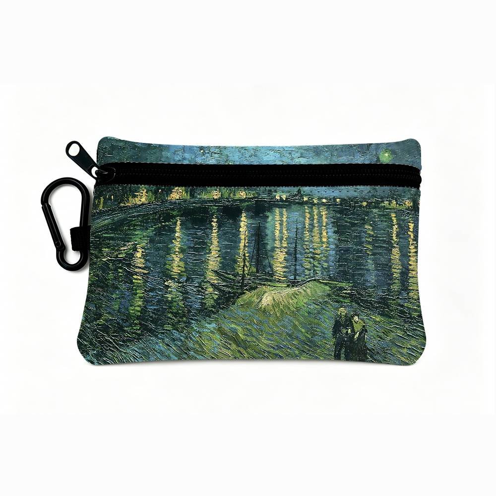 반 고흐 유화 미니 걸이형 옥스포드 천 동전 지갑 내구 - Art Portfolio Bag 리뷰 및 가격
