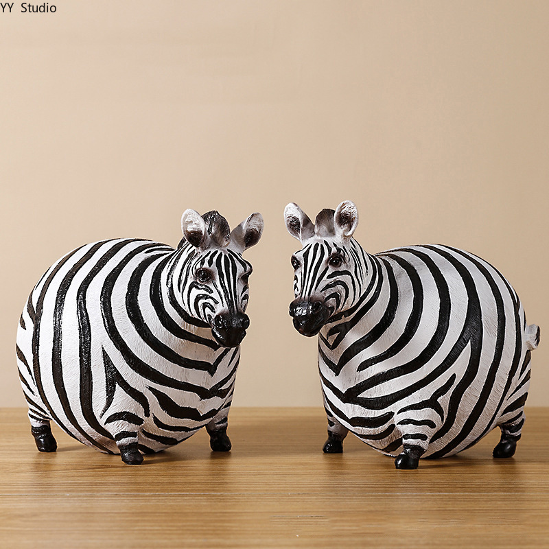 북유럽풍 레진 얼룩말 장식품 예술 동물 조각 장식품 가 - Art Craft Zebra 리뷰 및 가격