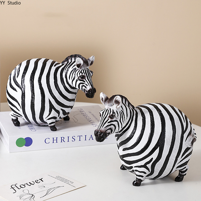 북유럽풍 레진 얼룩말 장식품 예술 동물 조각 장식품 가 - Art Craft Zebra 리뷰 및 가격