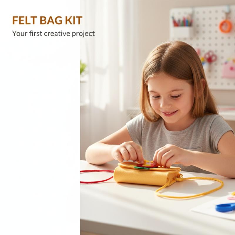 어린이를 위한 펠트 가방 만들기 키트 DIY 바느질 장 - Art Craft Kindergarten 리뷰 및 가격