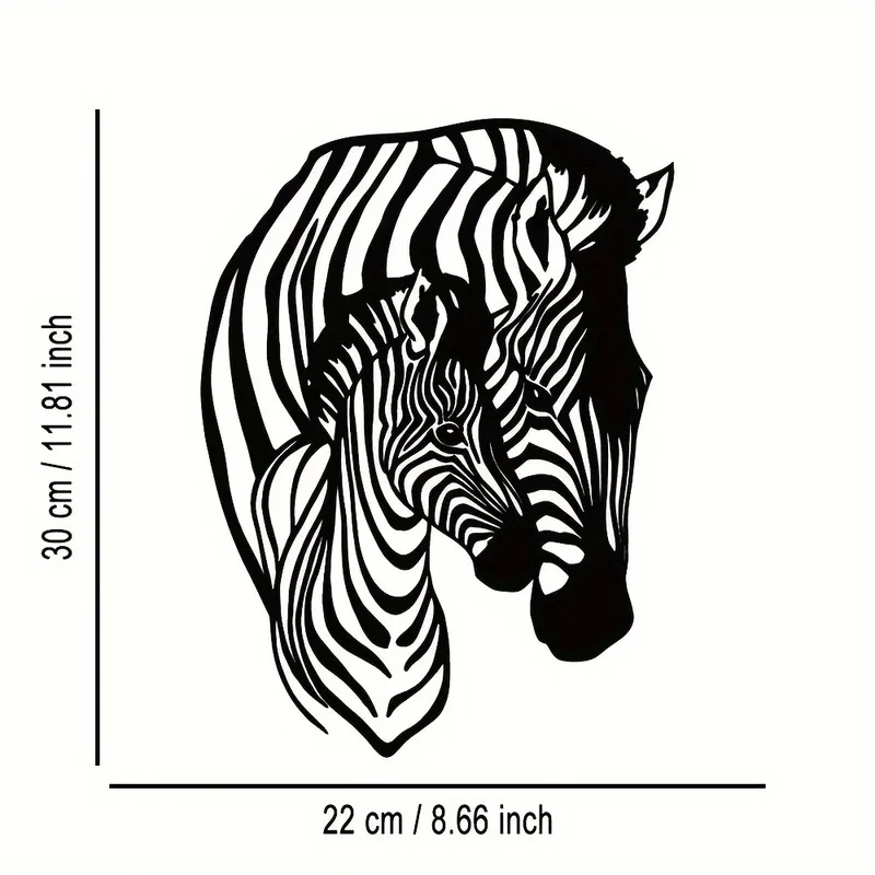 우아하고 미니멀한 얼룩말 가족 금속 벽 장식 - 가정, - Art Craft Zebra 리뷰 및 가격