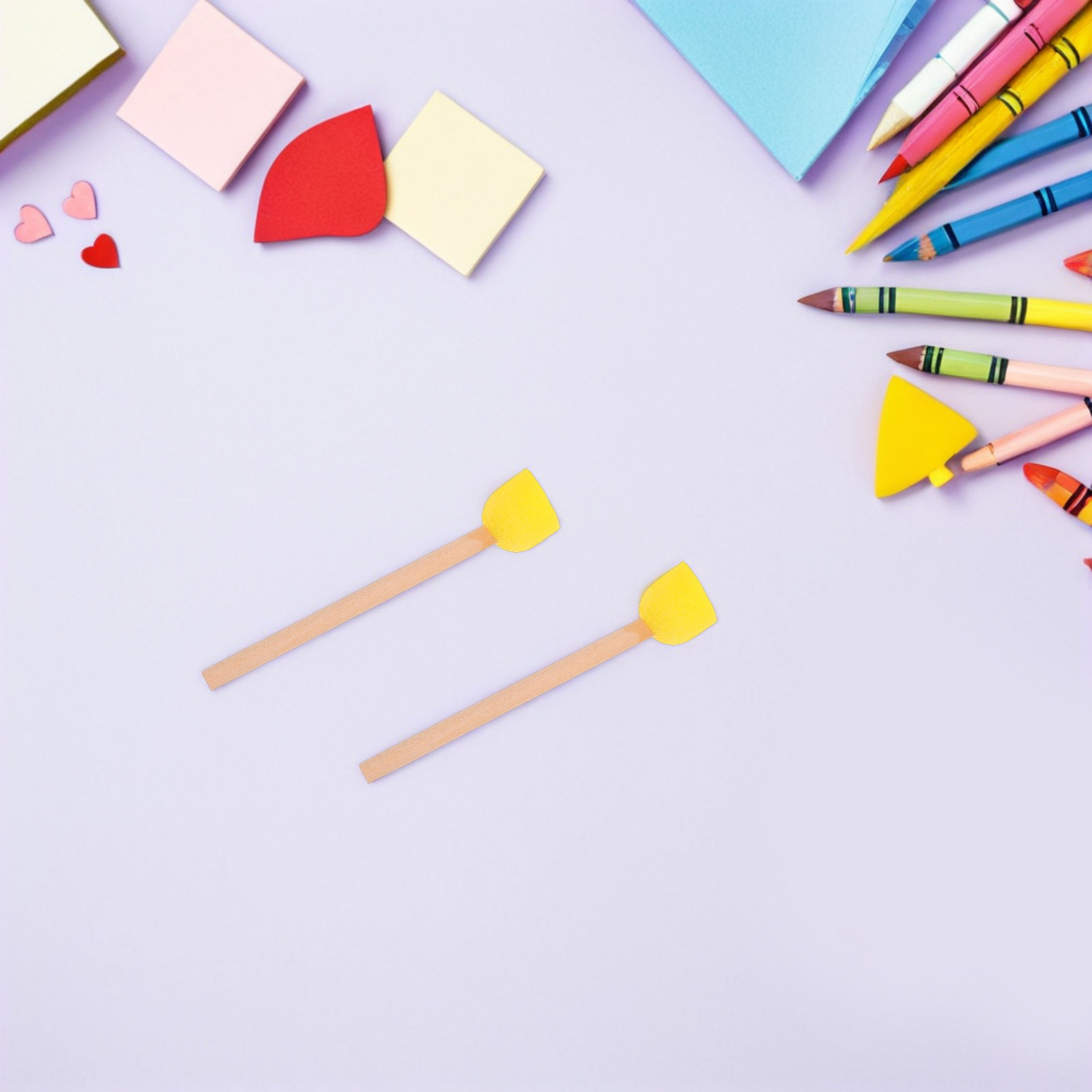 80개 도구 세트 원형 스펀지 브러시 나무 손잡이 공예 - Art Craft For Preschool 리뷰 및 가격