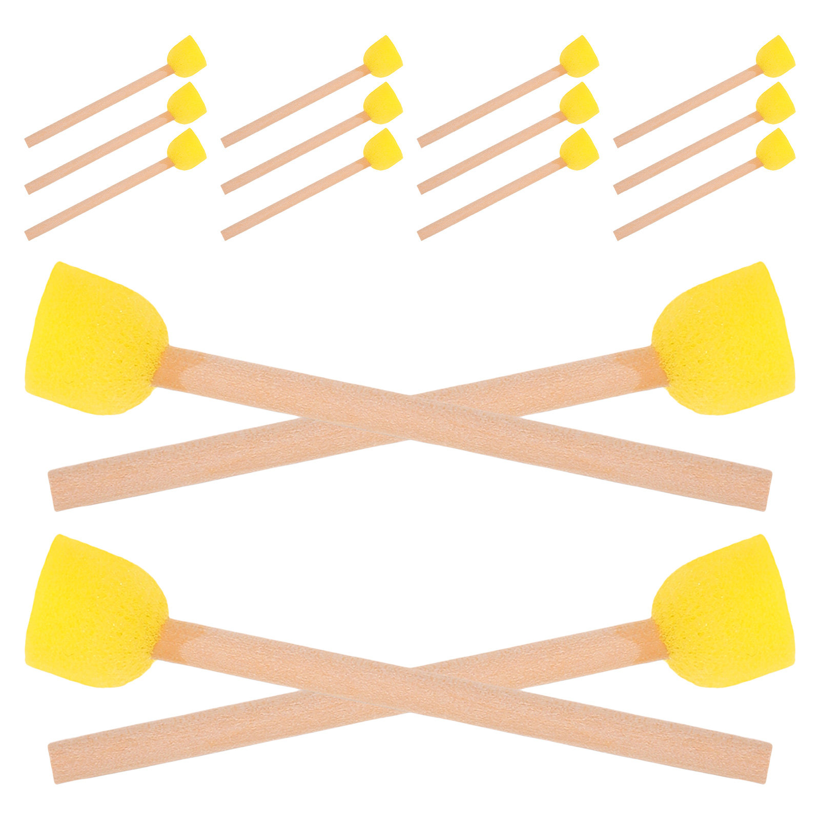 80개 도구 세트 원형 스펀지 브러시 나무 손잡이 공예 - Art Craft For Preschool 리뷰 및 가격