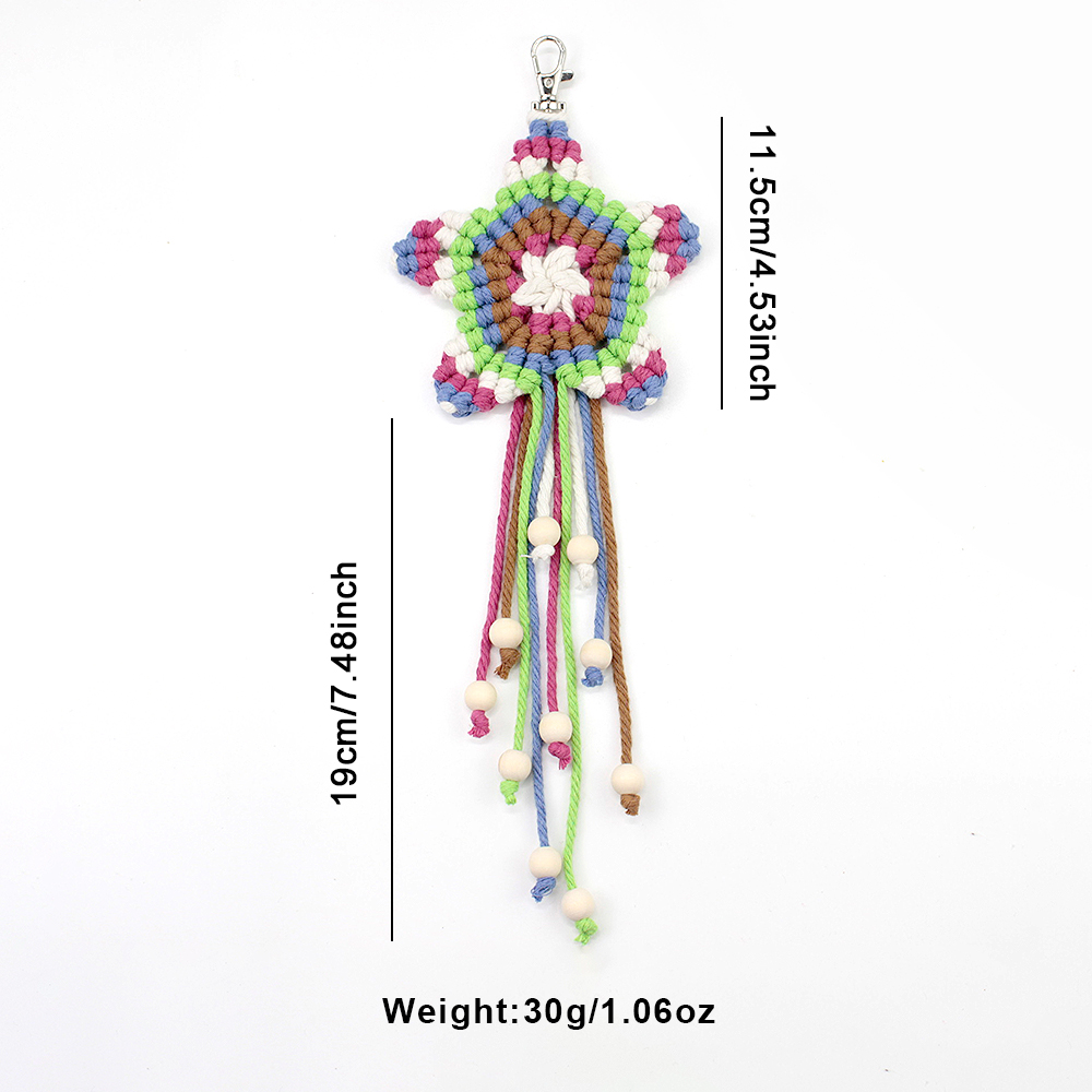 보헤미안 펜타그램 태슬 펜던트 마크라메 DIY 키트 - - Art Crafts 리뷰 및 가격