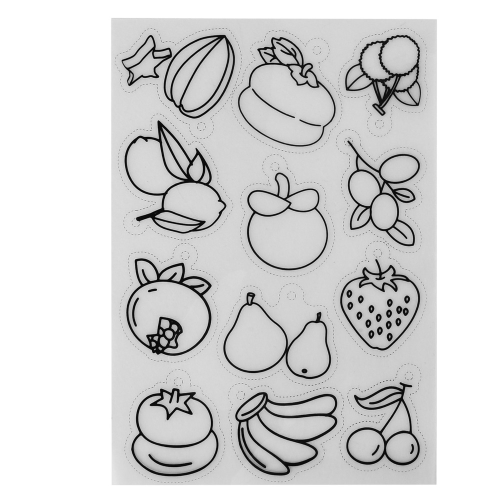 8pcs 과일 야채 패턴 열 수축 시트 색칠 가능한 시 - Art Craft Vegetables 리뷰 및 가격