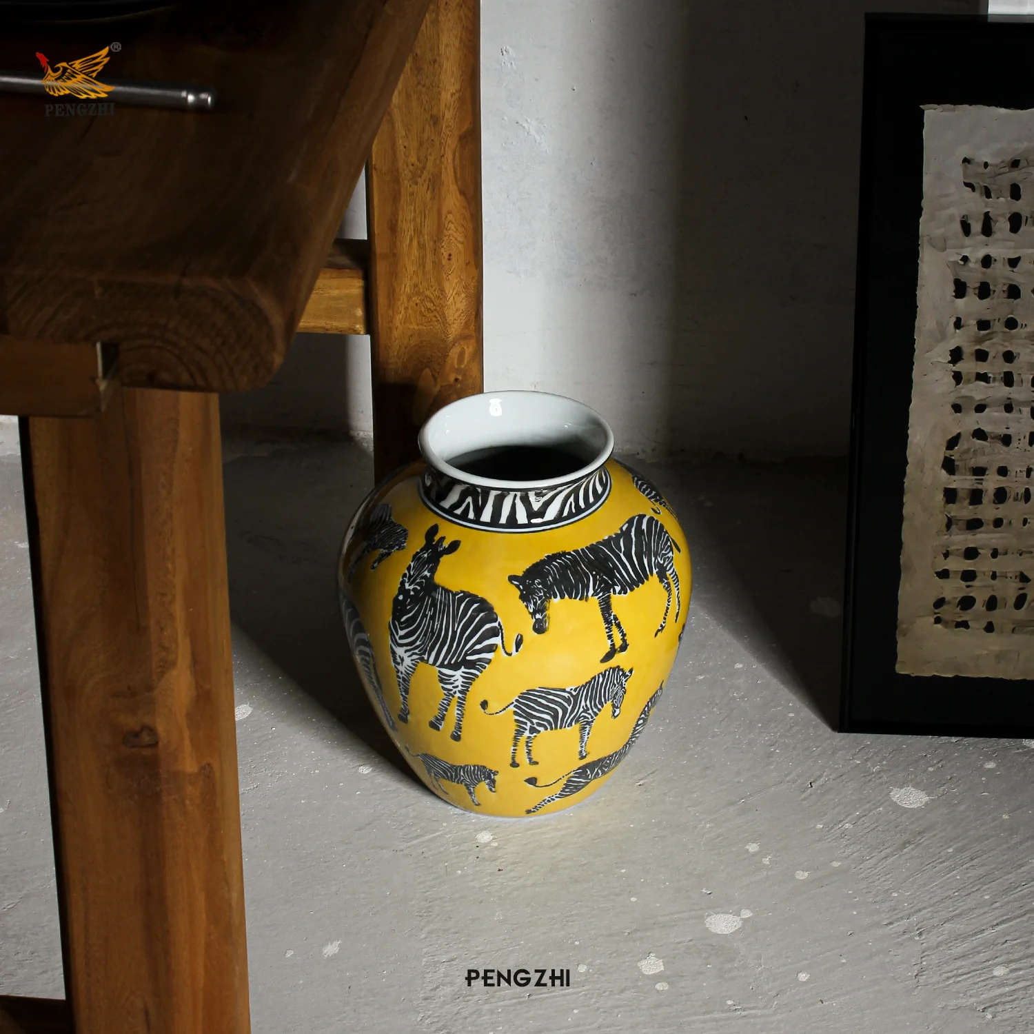 크리 에이 티브 세라믹 꽃병 얼룩말 패턴 빈티지 도자기 - Art Craft Zebra 리뷰 및 가격