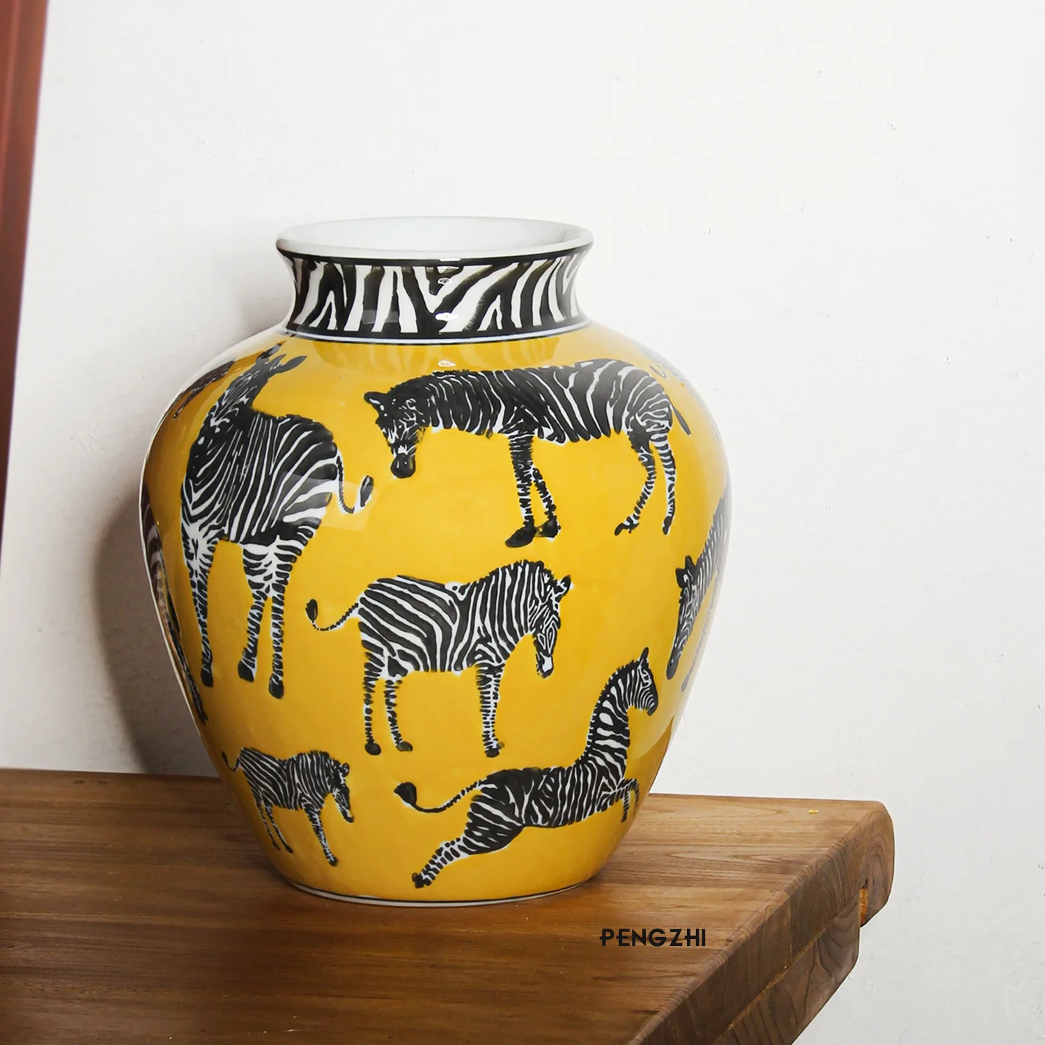 크리 에이 티브 세라믹 꽃병 얼룩말 패턴 빈티지 도자기 - Art Craft Zebra 리뷰 및 가격