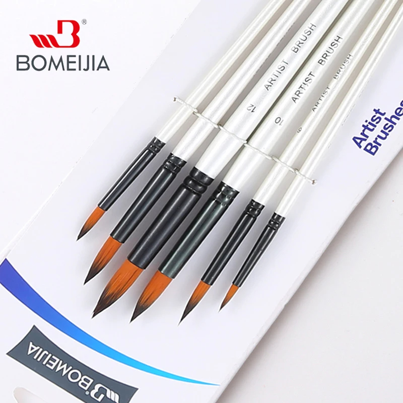 BOMEIJIA 페인트 브러시 세트 라운드 플랫 앵글  - Gouache Paint Set 리뷰 및 가격