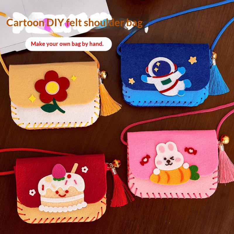 귀여운 펠트 가방 만들기 키트 공예 미술 바느질 장난감 - Art Craft Kindergarten 리뷰 및 가격