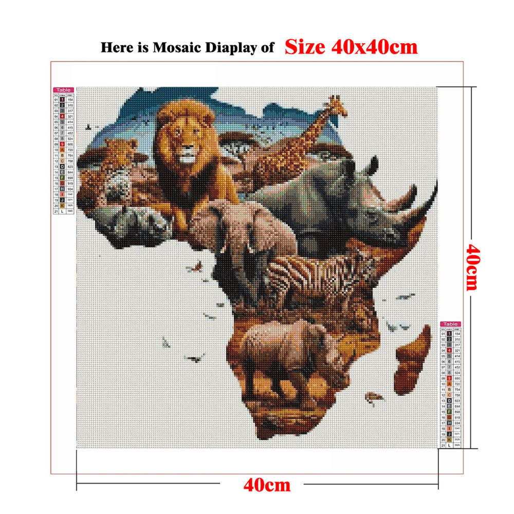 사파리 사바나 아프리카 포스터 DIY 다이아몬드 점 그 - Art Craft Zebra 리뷰 및 가격