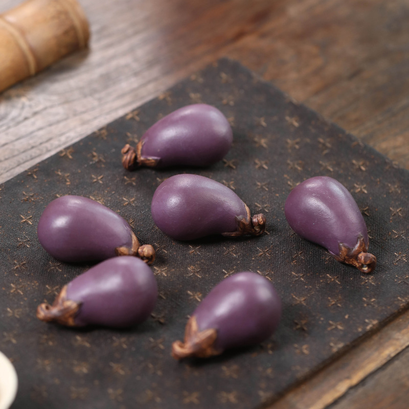 보라색 모래 가지 차 애완 동물 수제 생체 공학 식물  - Art Craft Vegetables 리뷰 및 가격