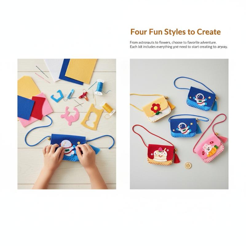 어린이 펠트 가방 만들기 키트 DIY 바느질 장난감 크 - Art Craft Kindergarten 리뷰 및 가격