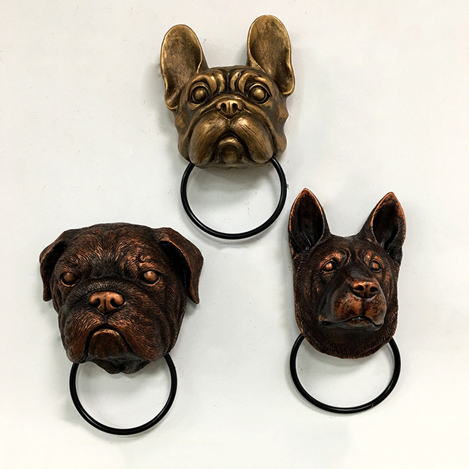 창의적인 동물 헤드 도어 노커, 레트로 레진 공예, 맞 - Art Craft Door 리뷰 및 가격