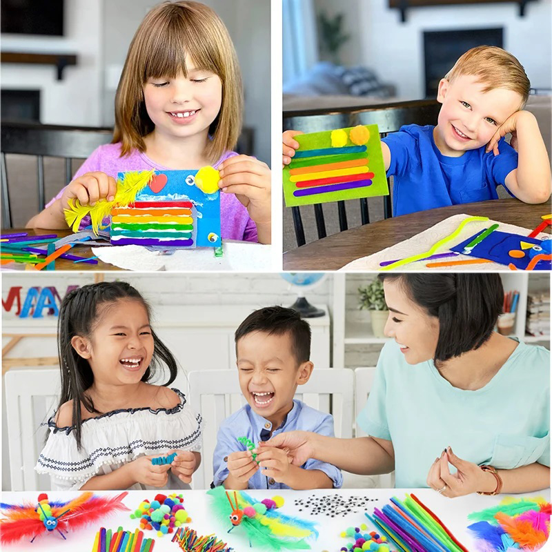 1000pcs 어린이 공예 미술 용품 ​​키트 파이프  - Art Craft Kindergarten 리뷰 및 가격