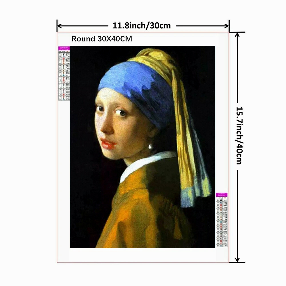모나리자 다이아몬드 페인팅 아트 자수 유명 그림 5D  - Art Portfolio Bag 리뷰 및 가격
