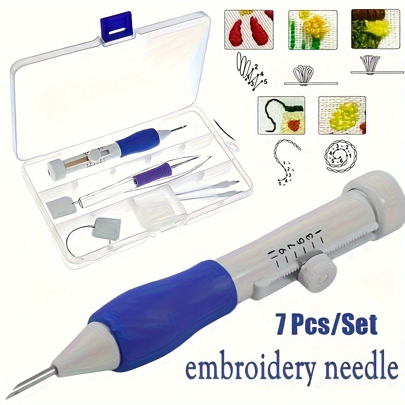 7피스 자수 펀치 니들 바느질 도구 세트 (손뜨개질 및 - Punch Needle Kit 리뷰 및 가격